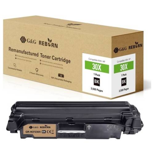 G&G Toner ersetzt HP 30X Kompatibel Schwarz 3500 Seiten Reborn remanufactured 21235