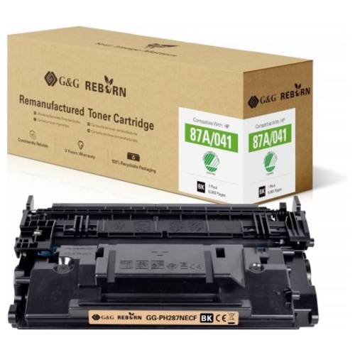 G&G Toner ersetzt HP 87A Kompatibel Schwarz 9000 Seiten Reborn remanufactured 21242
