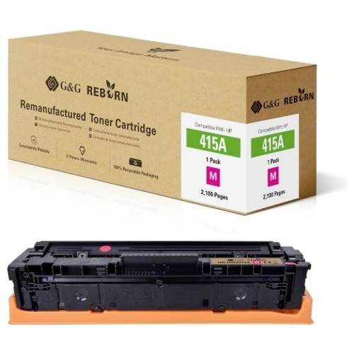 G&G Toner ersetzt HP 415A Kompatibel Magenta 2100 Seiten Reborn remanufactured 21272