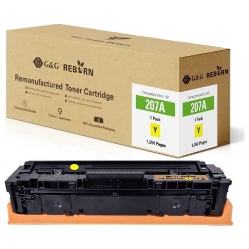G&G Toner ersetzt HP 207A Kompatibel Gelb 1250 Seiten Reborn remanufactured 21283