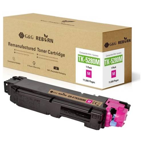 G&G Toner ersetzt Kyocera TK-5280 Kompatibel Magenta 11000 Seiten Reborn remanufactured 21298