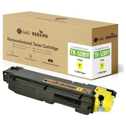 G&G Toner ersetzt Kyocera TK-5280 Kompatibel Gelb 11000 Seiten Reborn remanufactured 21299