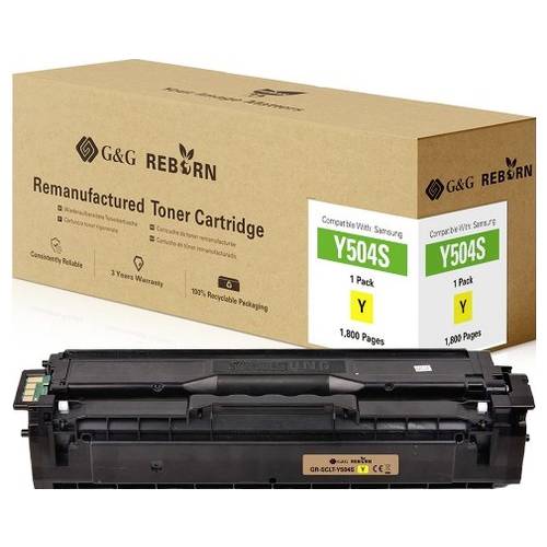 G&G Toner ersetzt Samsung Y504S Kompatibel Gelb 1800 Seiten Reborn remanufactured 21323