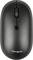 Schwarze kabellose Maus mit ergonomischem Design, Markenname 'Targus' unten abgebildet.