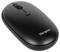 Kabellose schwarze Computermaus von Targus mit einem mittig platzierten Scrollrad.