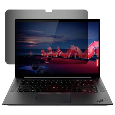 Laptop mit entspiegeltem Display, im Hintergrund ein Sonnenuntergang am Meer. Links unten am Laptop ist das Lenovo-Logo sichtbar.