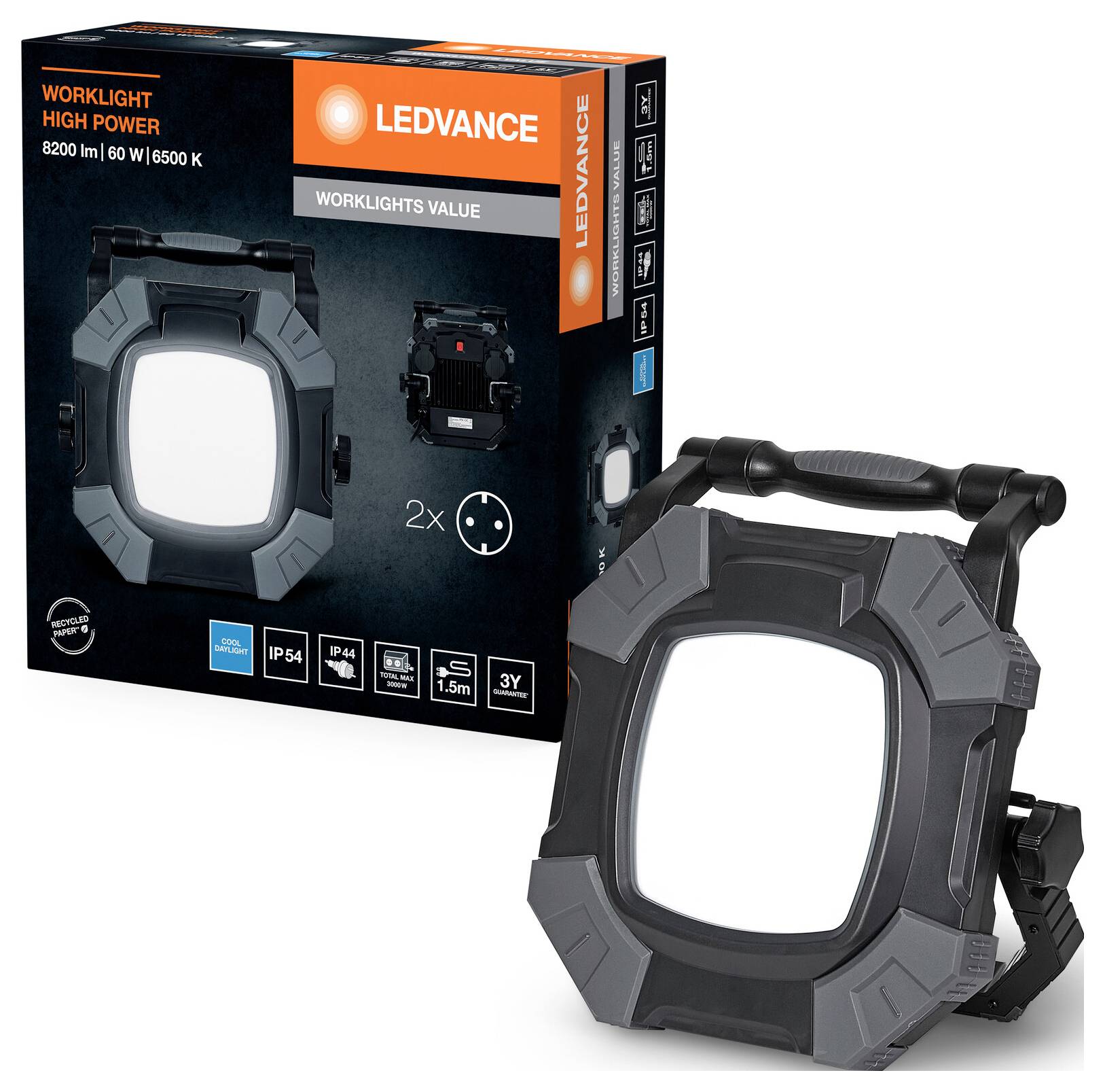 Ledvance Arbeitsleuchte 865 LED W #4099854282881 30000 h, 60 W, 7200 lm, 6500 K, 82 mm-1