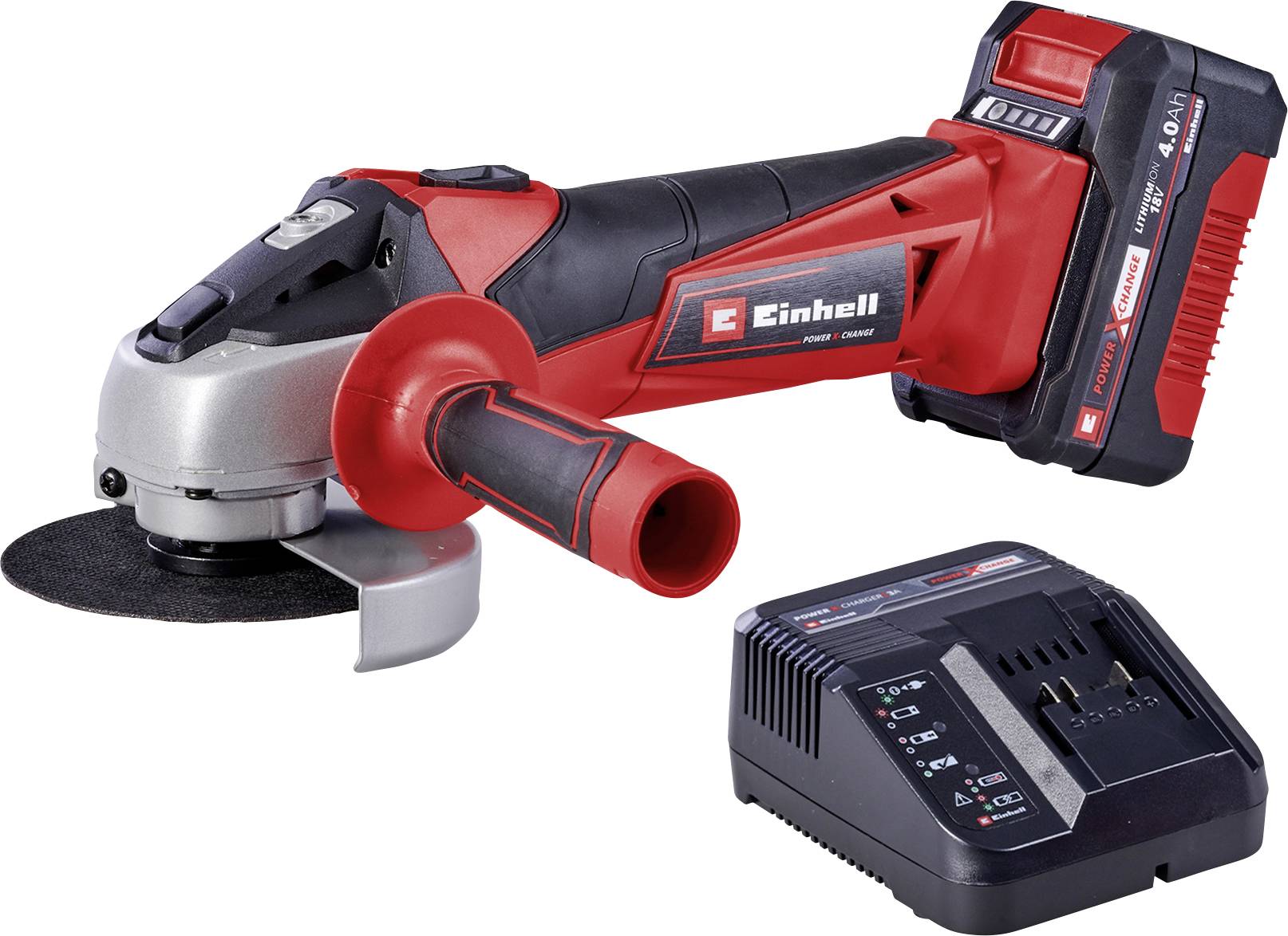 Einhell TC-AG 18/115 Li (1x4,0Ah) Power X-Change 4431133 Vinkelslip batteridriven 115 mm inkl. 1x batteri, inkl. laddare 18 V 4.0 Ah