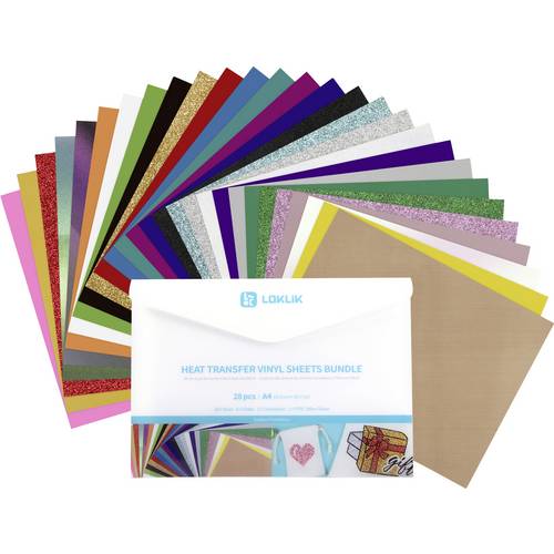 Loklik Heat Transfer Vinyl Material Bundle Gestaltungsset