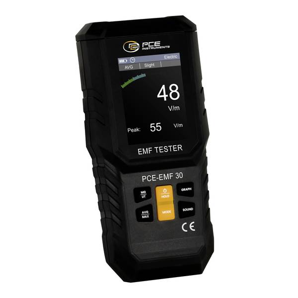 PCE Instruments EMF-Tester PCE-EMF 30 Magnetfeld bis 999,9 mG |Große Bandbreite |1 MHz … 10GHz |5 Hz … 3500 MHz