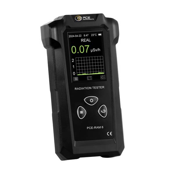 PCE Instruments Geigerzähler PCE-RAM 6 |0 .. 1000 µSv/h |X-, Y- und harte β-Strahlung |Geiger-Müller-Zählrohr-Sensor