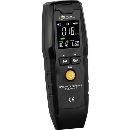 PCE Instruments Geigerzähler PCE-RAM 8 α-, β- & Röntgenstrahlung Alarm akustisch einstellbare Grenzwerte LCD