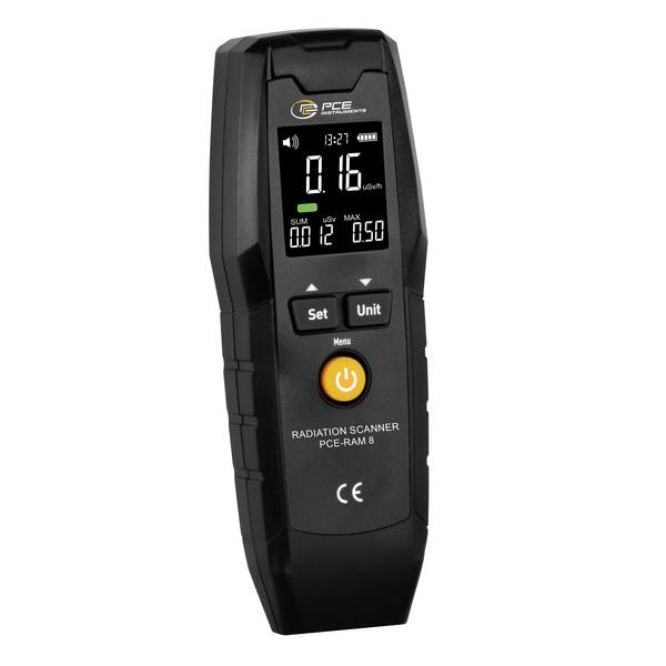 PCE Instruments Geigerzähler PCE-RAM 8  |α-, β- & Röntgenstrahlung |Alarm akustisch |einstellbare Grenzwerte |LCD
