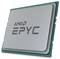 Ein silberner Computerprozessor mit der Aufschrift 'AMD EPYC' in großen, dunkelgrauen Buchstaben.