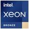 'Intel Xeon Bronze'-Logo mit blauem Hintergrund, silbernem Text und einem bronzefarbenen Streifen unten.