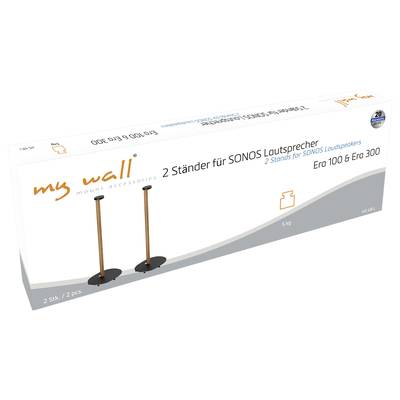 Verpackung zeigt zwei Lautsprecherständer für SONOS, geeignet für Modelle Era 100 und Era 300, mit Produktlogo und Basisinformationen.