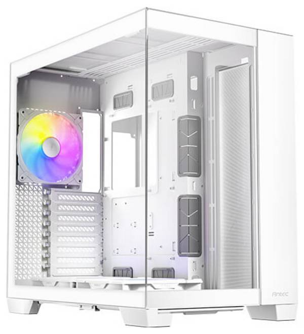 Antec C8 Full Tower PC-Gehäuse Weiß 3 Vorinstallierte LED Lüfter, Integrierte Beleuchtung