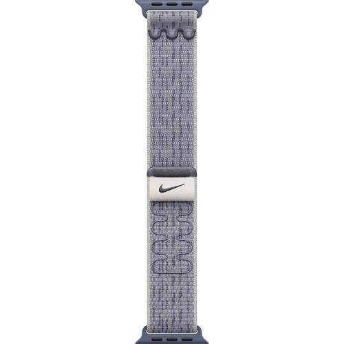 Thumbnail - Apple Watch Nike Sport Loop Armband 40 mm Grau, Blau Watch Ultra 2, Watch Ultra, Watch Series 10, Watch Series 9, Watch ...