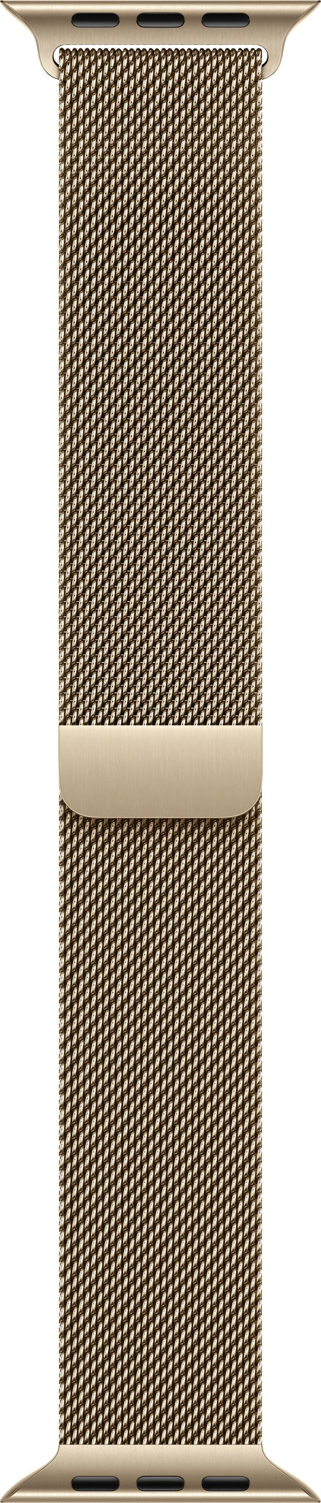 Apple Watch Milanaise Loop Armband 46 mm S/M Gold Watch Ultra 2, Watch Ultra, Watch Series 10, Watch Series 9, Watch Ser