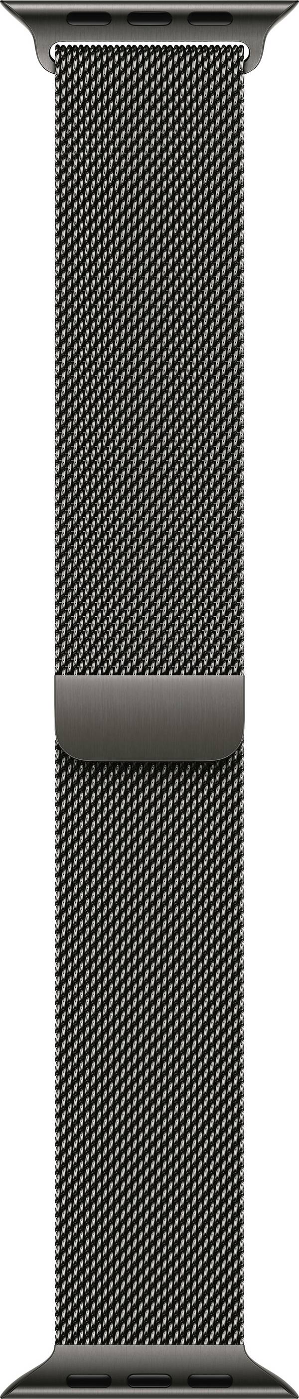 Apple Watch Milanaise Loop Armband 46 mm S/M Schiefer Watch Ultra 2, Watch Ultra, Watch Series 10, Watch Series 9, Watch Series 8, Watch Series 7, Watch Series 6, Watch SE, Watch Series 5, Watch Series 4, Watch Series 3, Watch Series 2, Watch Series 1, Watch 1. Gen