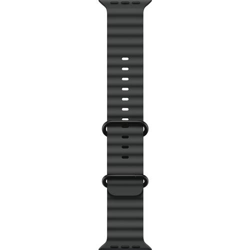 Apple Watch Ocean Armband 49 mm Schwarz Watch Ultra 2, Watch Ultra, Watch Series 10, Watch Series 9, Watch Series 8, Wat...