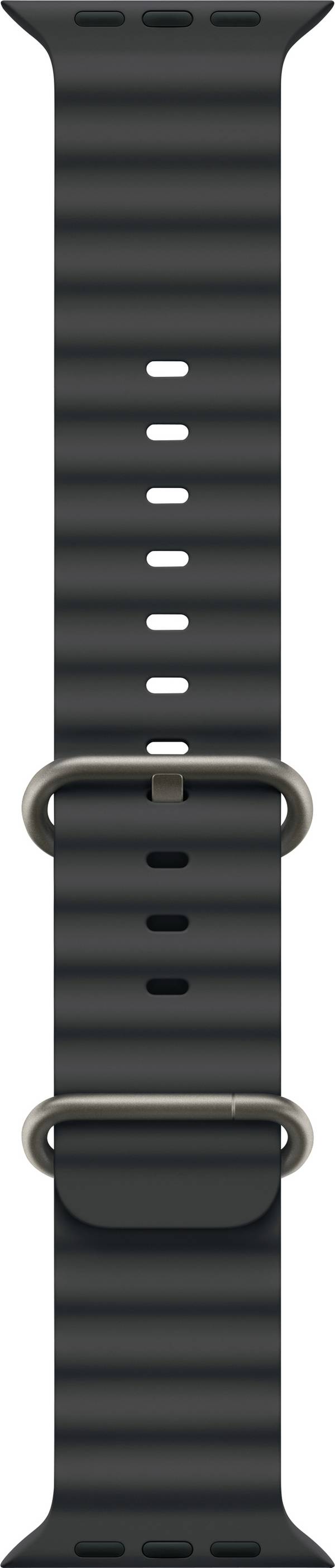 Apple Watch Ocean Armband 49 mm  Schwarz Watch Ultra 2, Watch Ultra, Watch Series 10, Watch Series 9, Watch Series 8, Watch Series 7, Watch Series 6, Watch SE, Watch Series 5, Watch Series 4