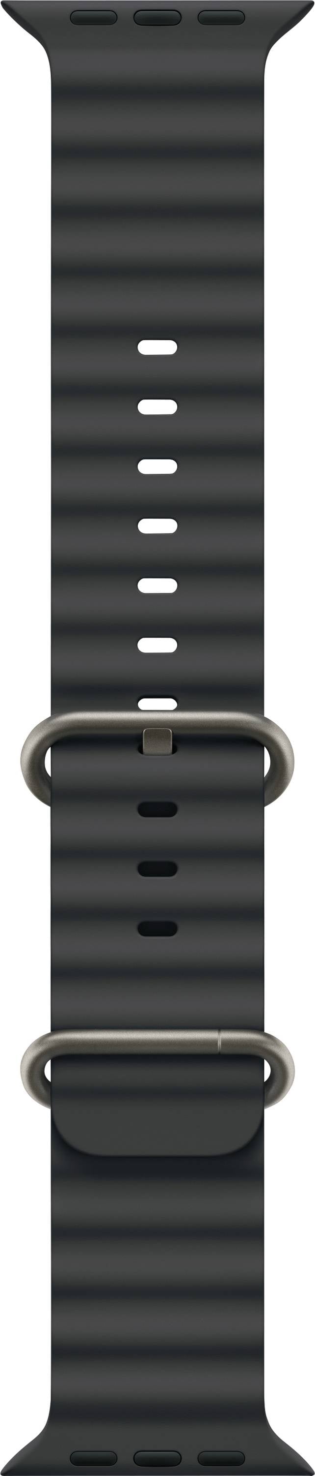 Apple Watch Ocean Armband 49 mm Schwarz Watch Ultra 2, Watch Ultra, Watch Series 10, Watch Series 9, Watch Series 8, Wat