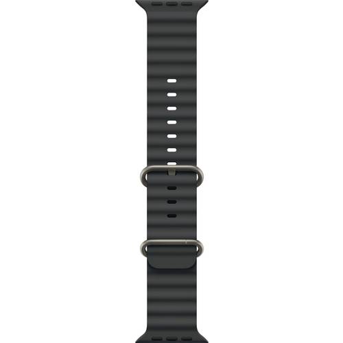 Apple Watch Ocean Armband 49 mm Schwarz Watch Ultra 2, Watch Ultra, Watch Series 10, Watch Series 9, Watch Series 8, Wat...