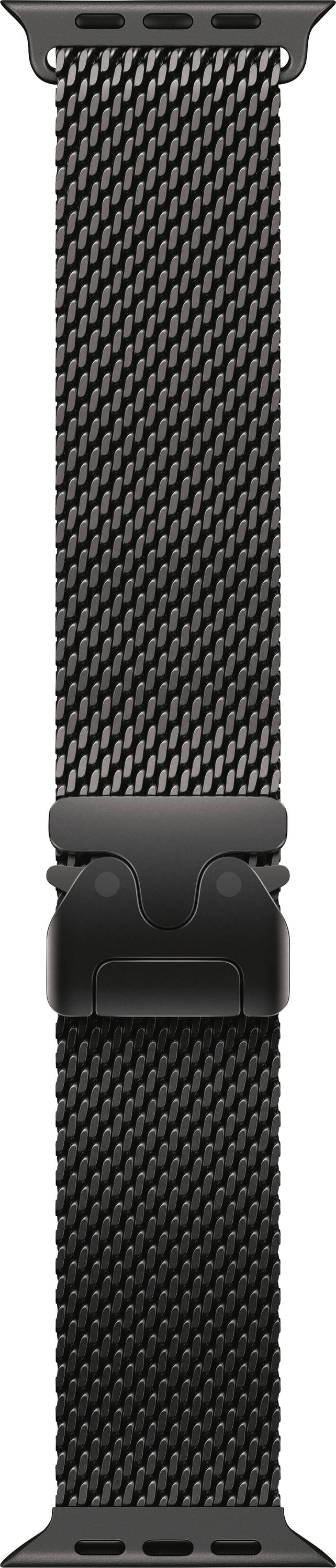 Apple Watch Milanaise Loop Armband 49 mm M Schwarz Watch Ultra 2, Watch Ultra, Watch Series 10, Watch Series 9, Watch Se