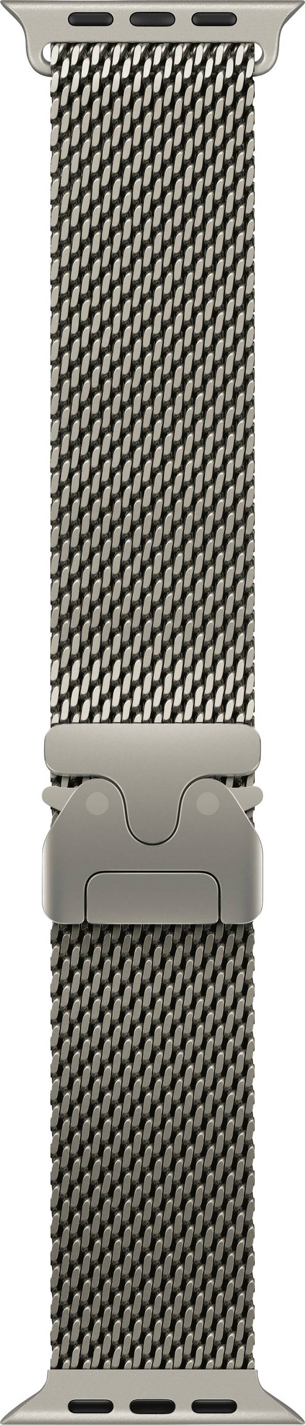 Apple Watch Milanaise Loop Armband 49 mm S Natur Watch Ultra 2, Watch Ultra, Watch Series 10, Watch Series 9, Watch Series 8, Watch Series 7, Watch Series 6, Watch SE, Watch Series 5, Watch Series 4, Watch Series 3, Watch Series 2, Watch Series 1, Watch 1. Gen