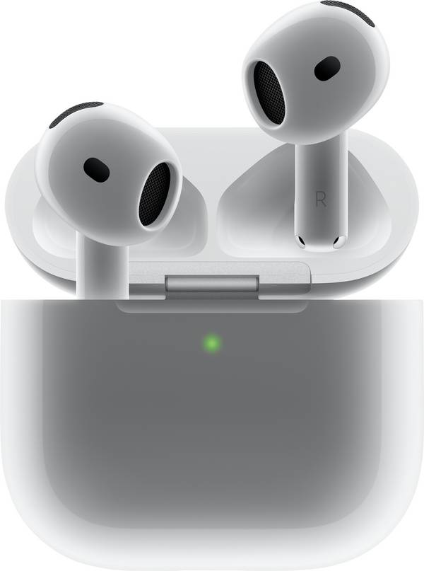 Apple AirPods 4  AirPods Bluetooth® Stereo Weiß Noise Cancelling Ladecase, Schweißresistent