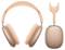 Kopfhörer in Rosaton, vorn und seitlich gezeigt, mit abgerundeten Ohrmuscheln und gepolstertem Bügel.