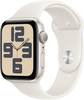 Apple Watch SE (2024) GPS 44 mm Aluminiumgehäuse Sport Band Polarstern S/M