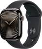 Apple Watch Series 10 GPS + Cellular 42 mm Titangehäuse Sport Band Schwarz S/M