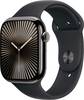Apple Watch Series 10 GPS + Cellular 46 mm Titangehäuse Sport Band Schwarz S/M