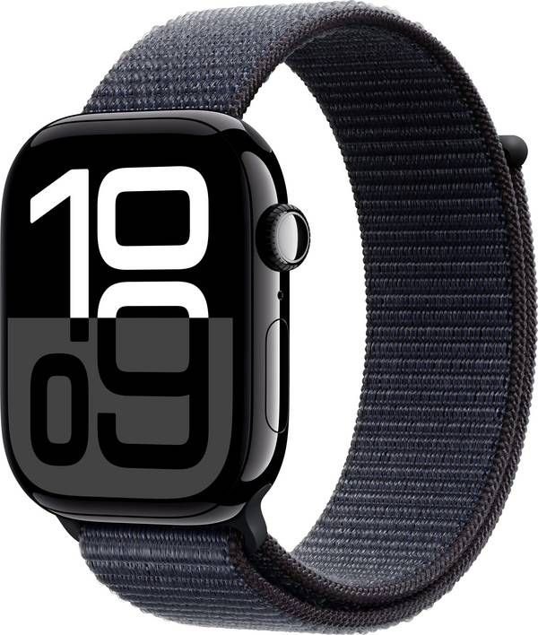 Apple Watch Series 10 GPS 46 mm Aluminiumgehäuse Sport Loop Tinte