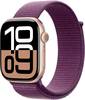 Apple Watch Series 10 GPS 46 mm Aluminiumgehäuse Sport Loop Pflaume