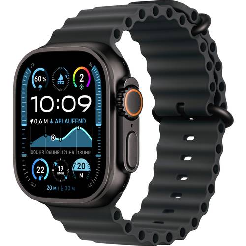 Thumbnail - Apple Watch Ultra 2 (2024) GPS + Cellular 49 mm Titangehäuse Ocean Band Schwarz