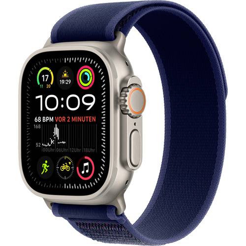Apple Watch Ultra 2 (2024) GPS + Cellular 49 mm Titangehäuse Trail Loop Blau S/M