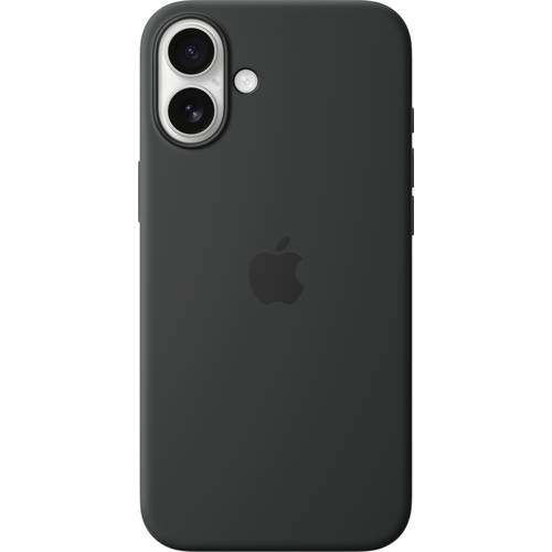 Apple Silicone Case Silikon Case Apple iPhone 16 Plus Schwarz Stoßfest, Induktives Laden MYY93ZM/A