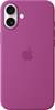 Apple Silicone Case Silikon Case Apple iPhone 16 Plus Fuchsia Stoßfest, Induktives Laden MYYE3ZM/A