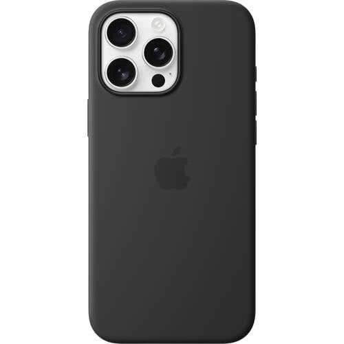 Thumbnail - Apple Silicone Case MagSafe Silikon Case Apple iPhone 16 Pro Max Schwarz Stoßfest, Induktives Laden MYYT3ZM/A