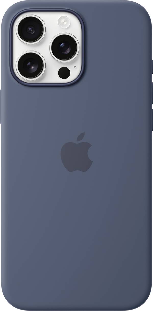 Apple Silicone Case MagSafe Silikon Case Apple iPhone 16 Pro Max Denim Stoßfest, Induktives Laden MYYU3ZM/A