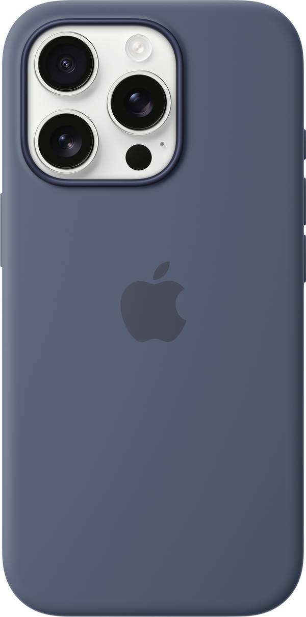 Apple Silicone Case MagSafe Silikon Case Apple iPhone 16 Pro Denim Stoßfest, Induktives Laden MYYK3ZM/A