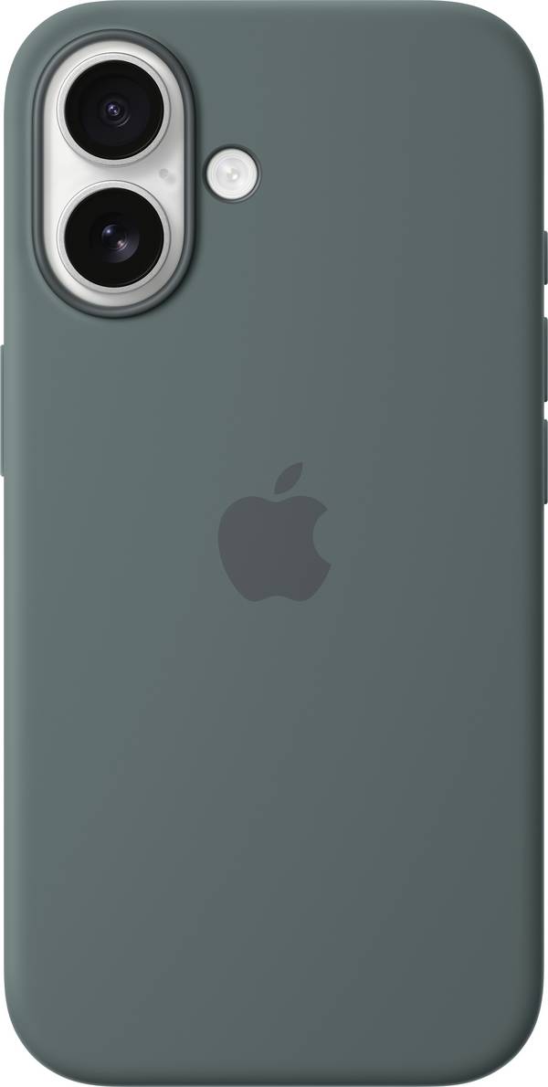 Apple Silicone Case MagSafe Silikon Case Apple iPhone 16 See-Grün (matt) Stoßfest, Induktives Laden MYY83ZM/A