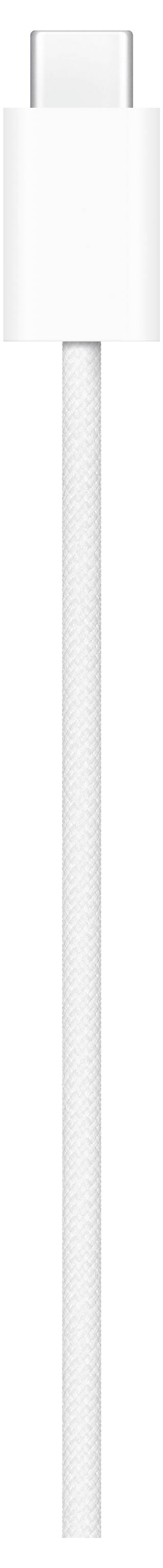 Ein weißes USB-C-Kabel, hauptsächlich für das Laden und die Datenübertragung genutzt.