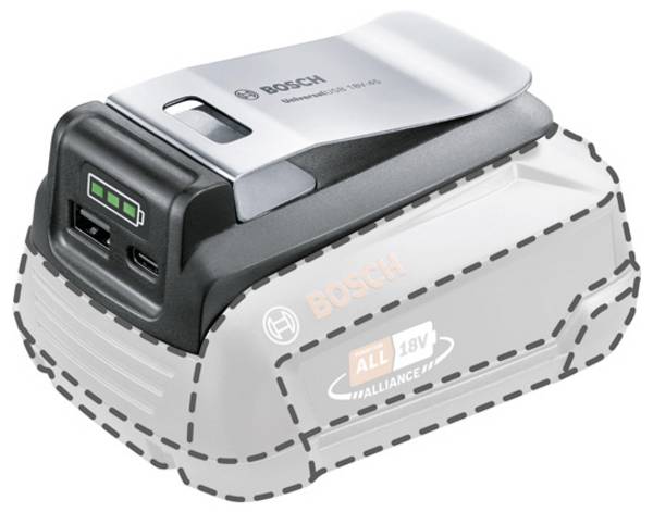 Bosch Home and Garden 1600A02WS1 USB-Ladestation 1600A02WS1 inkl. Ladestand-Anzeige