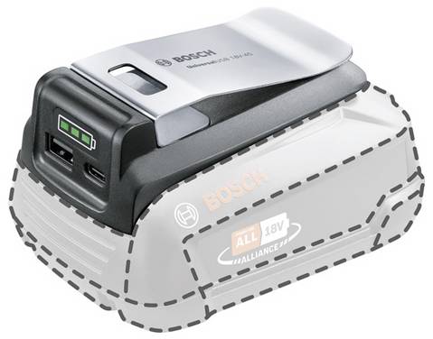 Bosch Home and Garden 1600A02WS1 USB-Ladestation 1600A02WS1 inkl. Ladestand-Anzeige