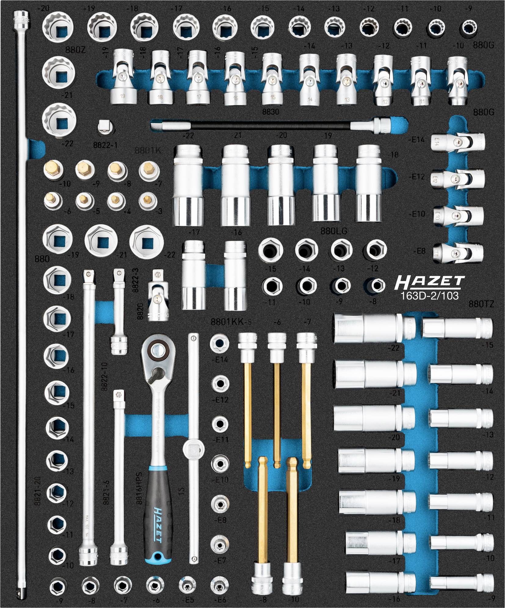 Hazet Steckschlüsselsatz 163D-2/103