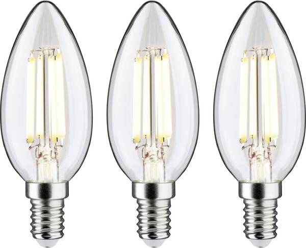 Paulmann 29199 LED EEK A (A - G) E14 Kerzenform 2.5 W Warmweiß (Ø x H) 35 mm x 98 mm  3 St.